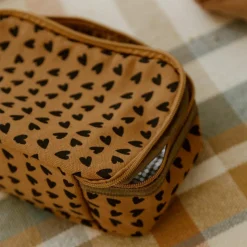 Atelier Wagram Sac à goûter isotherme Cœurs Noisette