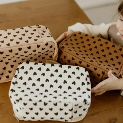 Atelier Wagram Sac à goûter isotherme Cœurs Noisette