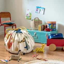 Play&Go Sac à jouets 2 en 1 réversible Noomad Original Les Toupitis