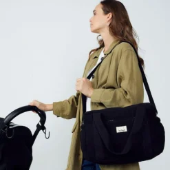 BEBEL Sac à langer à anses noir réglisse Comme un bonbon