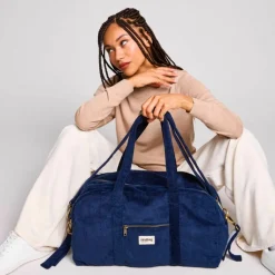 Hindbag Sac à langer Basile Velours Marine