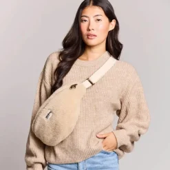 Hindbag Sac banane L Sasha Teddy Beige