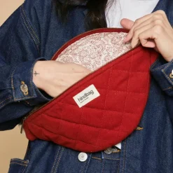 Hindbag Sac banane Olivia matelassé Terracotta