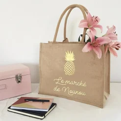 Les Griottes Sac cabas Nounou Ananas (personnalisable)