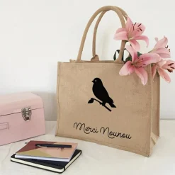 Online Sac cabas Nounou Oiseau (personnalisable) Cadeaux Maîtresse / Nounou