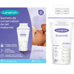 Lansinoh Sachets de conservation du lait maternel (25 sachets)