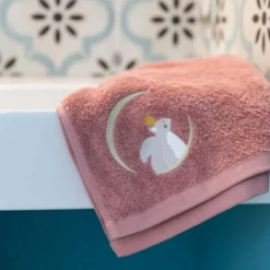 L'oiseau bateau Serviette de bain brique écureuil (70 x 140 cm)