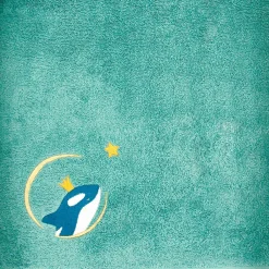 L'oiseau bateau Serviette de bain orque océan personnalisable (70 x 140 cm)