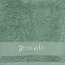 L'oiseau bateau Serviette de bain vert d'eau pingouin personnalisable (70 x 140 cm)