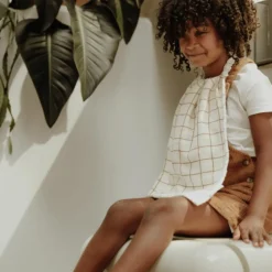 Atelier Wagram Serviette de cantine Gaze Grands Carreaux