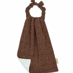 Atelier Wagram Serviette de cantine Gaze Léopard Marron