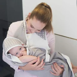 Clearance Serviette tablier de bain papillon grise Etoile (108 x 107 cm) Serviette De Bain