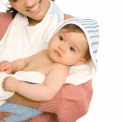 Baby to Love Serviette tablier de bain papillon Marinière