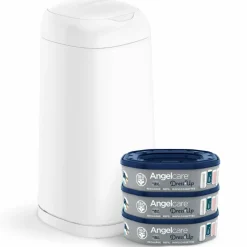 Angelcare Starter pack poubelle à couches Dress up + 3 recharges