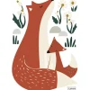 Lilipinso Stickers Forest happiness famille renard (29,7 x 42 cm)