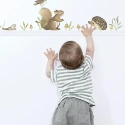 Lilipinso Stickers Oh deer animaux de la forêt (29,7 x 42 cm)