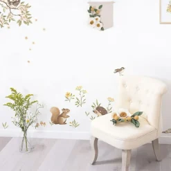 Lilipinso Stickers Oh deer animaux de la forêt (29,7 x 42 cm)