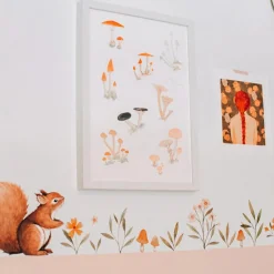 Lilipinso Stickers Oh deer animaux de la forêt (29,7 x 42 cm)