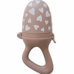 Hot Sucette grignoteuse et 4 embouts Fall In Love taupe rose Sucette Grignoteuse