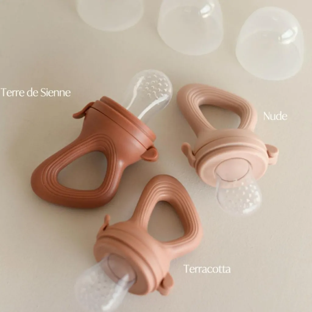 Zakuw Sucette grignoteuse nude avec 4 embouts