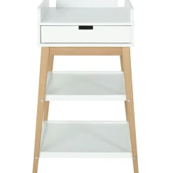 Quax Table à langer Hip avec tiroir Blanc-Naturel