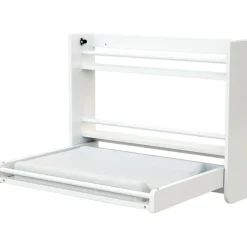 AT4 Table à langer murale en bois de hêtre Confort blanc