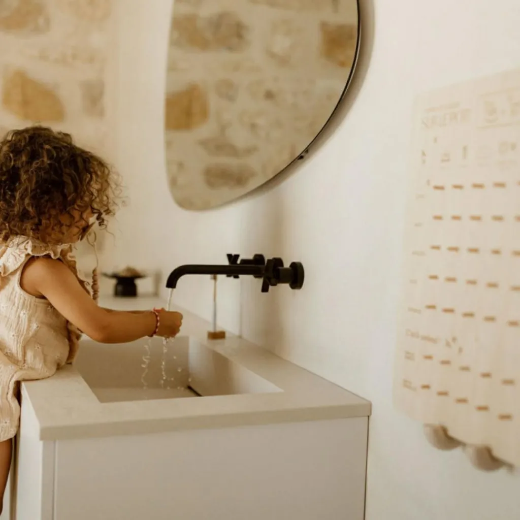 Zakuw Tableau J'apprends à aller sur le pot (45 x 35 cm)