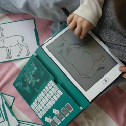 KIDYWOLF Tablette à dessin KIDYDRAW-MINI Animaux autour du monde vert