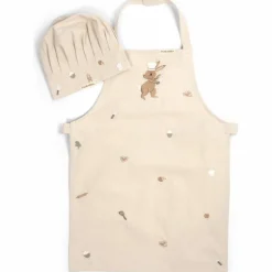 Enfant Filibabba Tablier brodé et toque en coton Wonderful Winter Lièvre