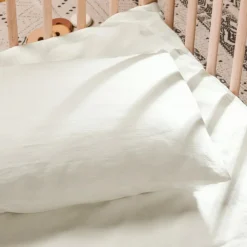 Kadolis Taie d'oreiller pur coton Ecru (40 x 60 cm)