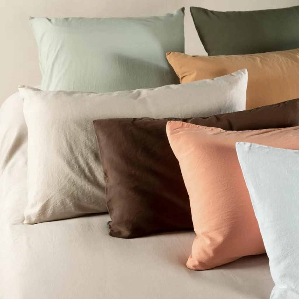 Kadolis Taie d'oreiller Satin Brun (40 x 60 cm)