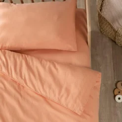 Discount Taie d'oreiller Satin Peach (40 x 60 cm) Taie D'Oreiller Bébé