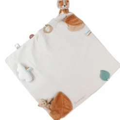 Noukie's Tapis d'activité en mousseline Babou et Kendi écru (50 x 50 cm)