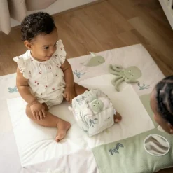 Baby's Only Tapis de jeu Animals Laurel Green-Warm Linen (75 x 95 cm)