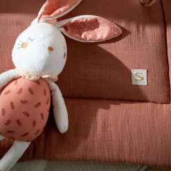 Sauthon Tapis de jeu en gaze de coton Terracotta (100 x 100 cm)