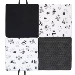 Candide Tapis de jeu pliable 3 en 1 Black & white experience