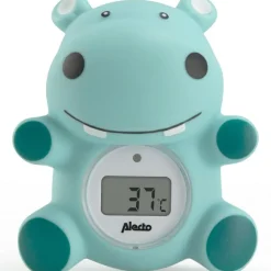 Alecto Thermomètre de bain et d'intérieur hippopotame