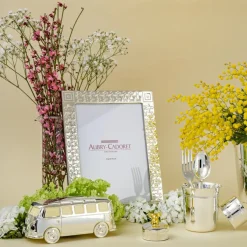 Daniel Crégut Tirelire Mini Van personnalisable (métal argenté)