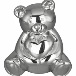 Daniel Crégut Tirelire ourson personnalisable (métal argenté)