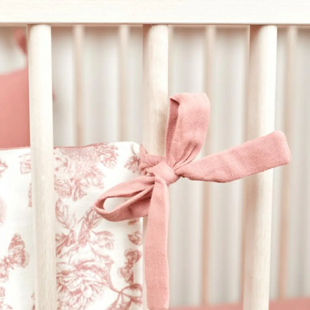 Tartine et Chocolat Tour de lit réversible Toile de Jouy (pour lits 60 x 120 cm et 70 x 140 cm)