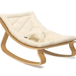 Charlie Crane Transat à balancement Levo organic milk en bois de hêtre