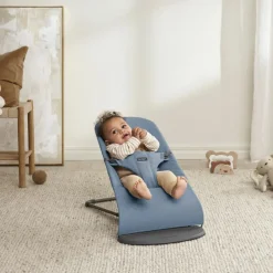 BabyBjörn Transat Bliss Mélange Tissé Chiné Bleu