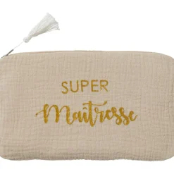 BB & Co Trousse cadeau Super Maîtresse gaze de coton Biscuit