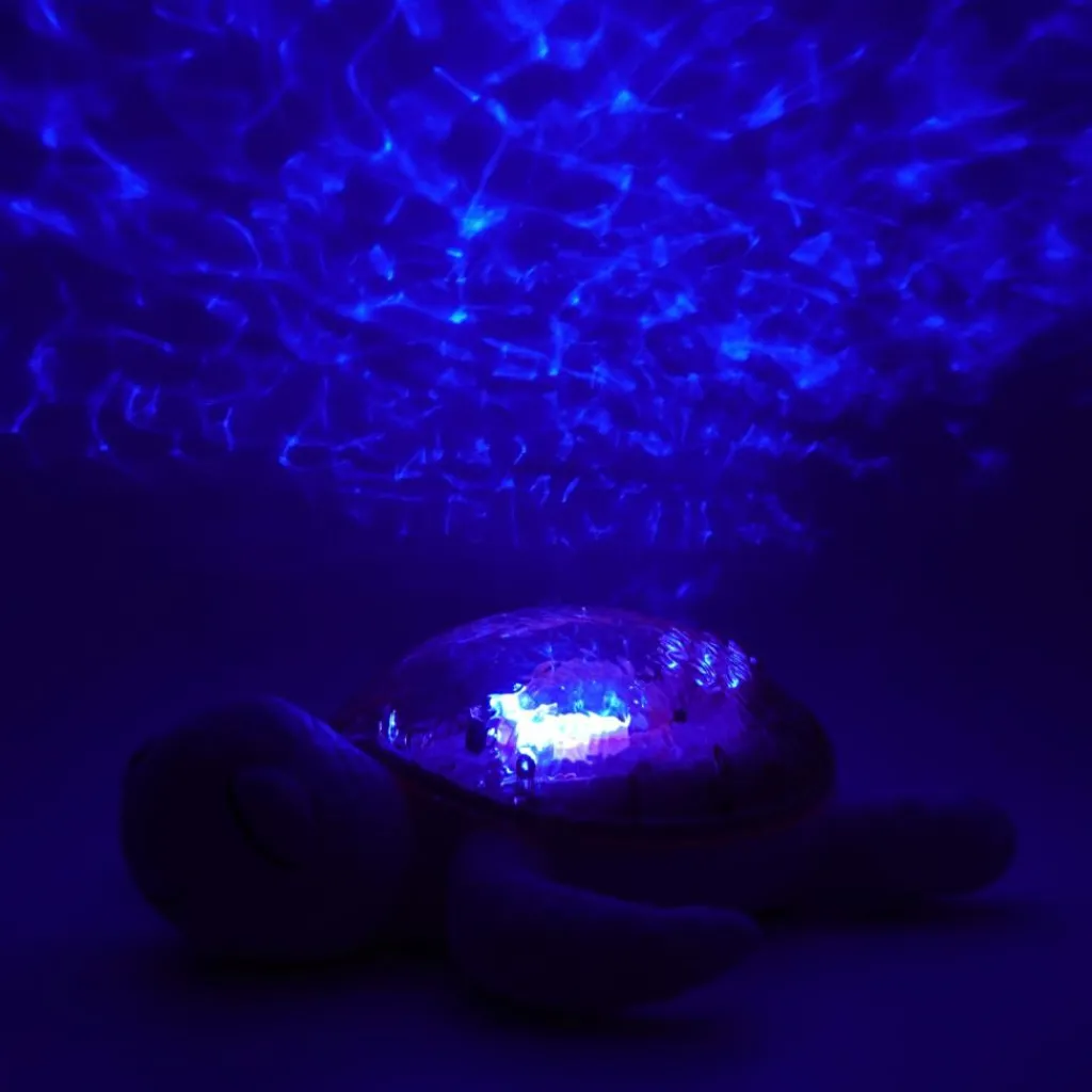 Cloud B Veilleuse peluche Tranquil Turtle™ Rose (rechargeable)