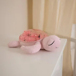 Cloud B Veilleuse peluche Tranquil Turtle™ Rose (rechargeable)